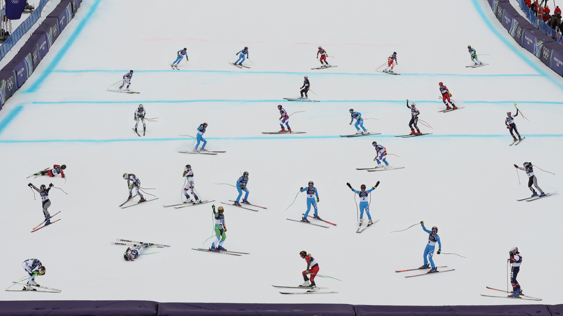 View of women's super G