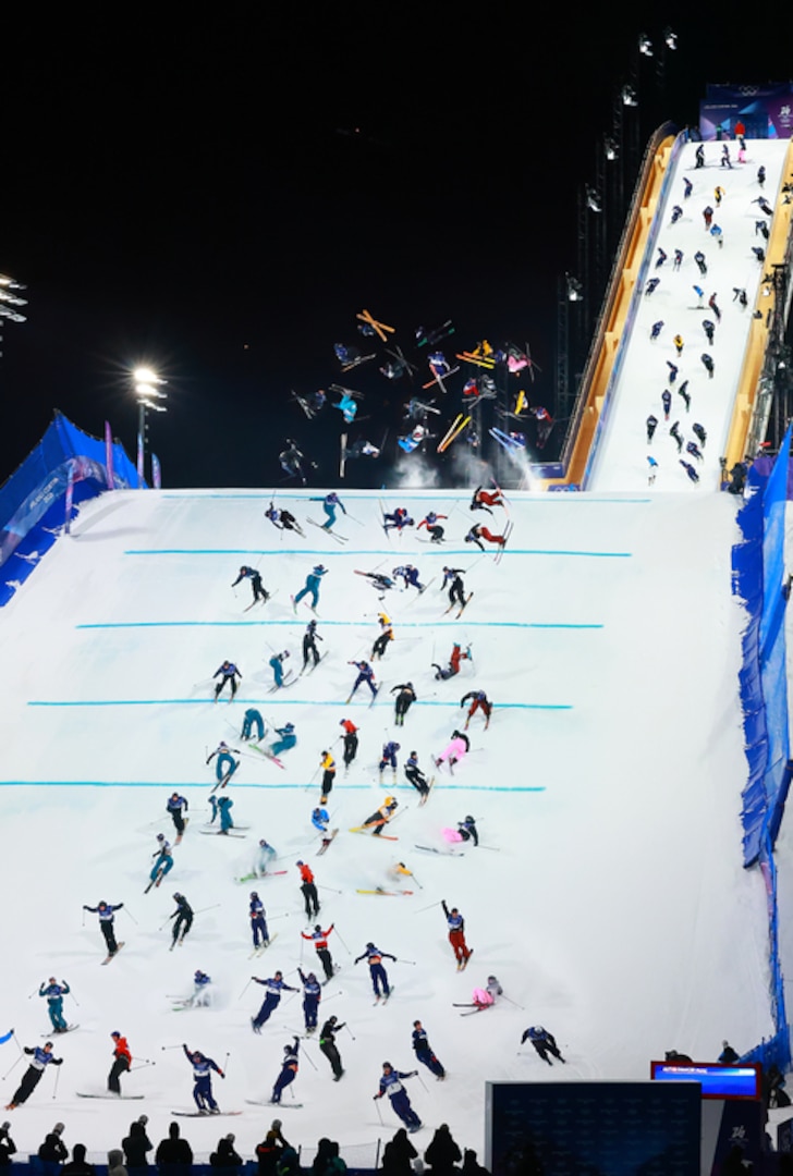 General view of freeski big air