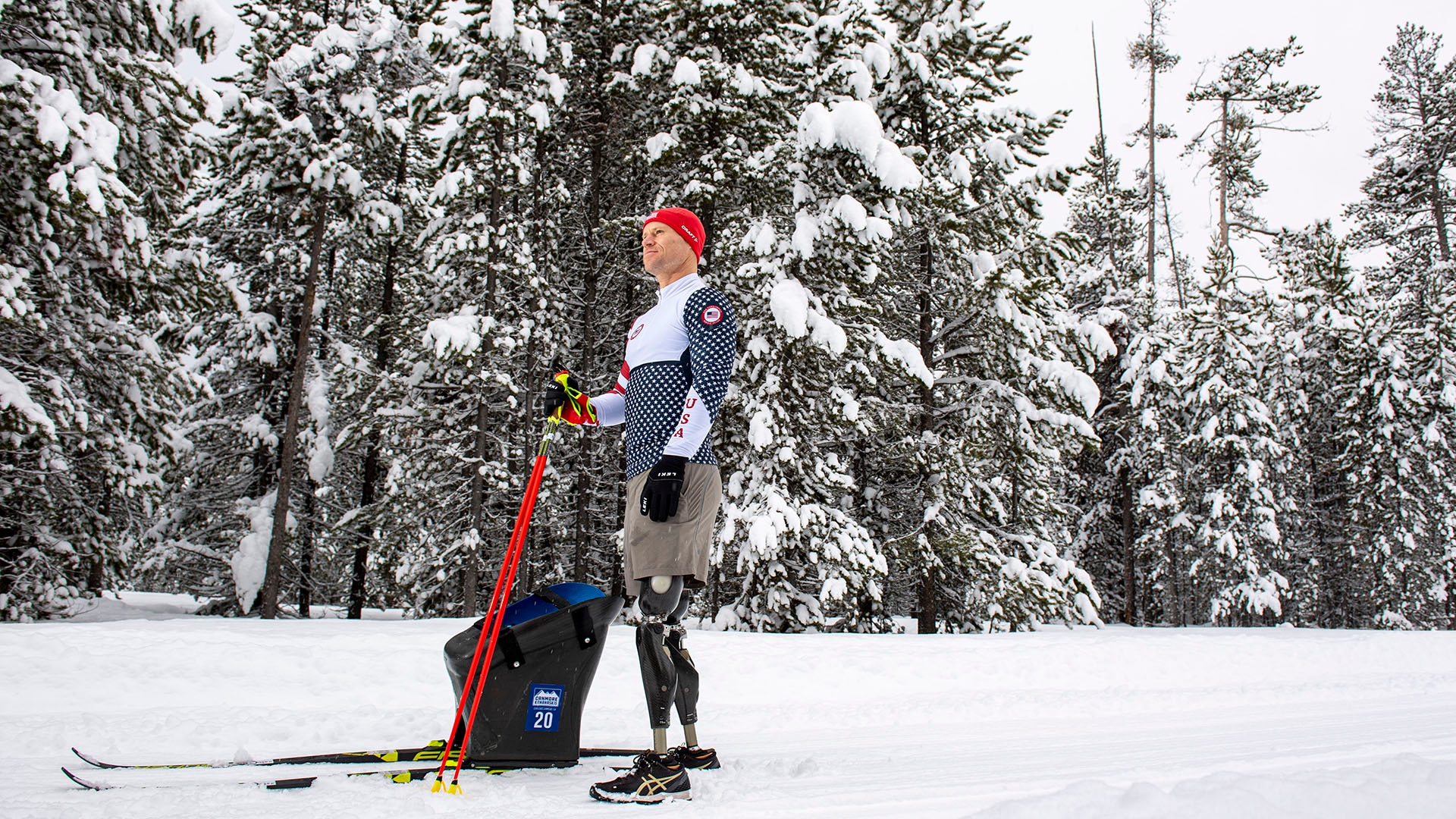 Dan Cnossen in the woods