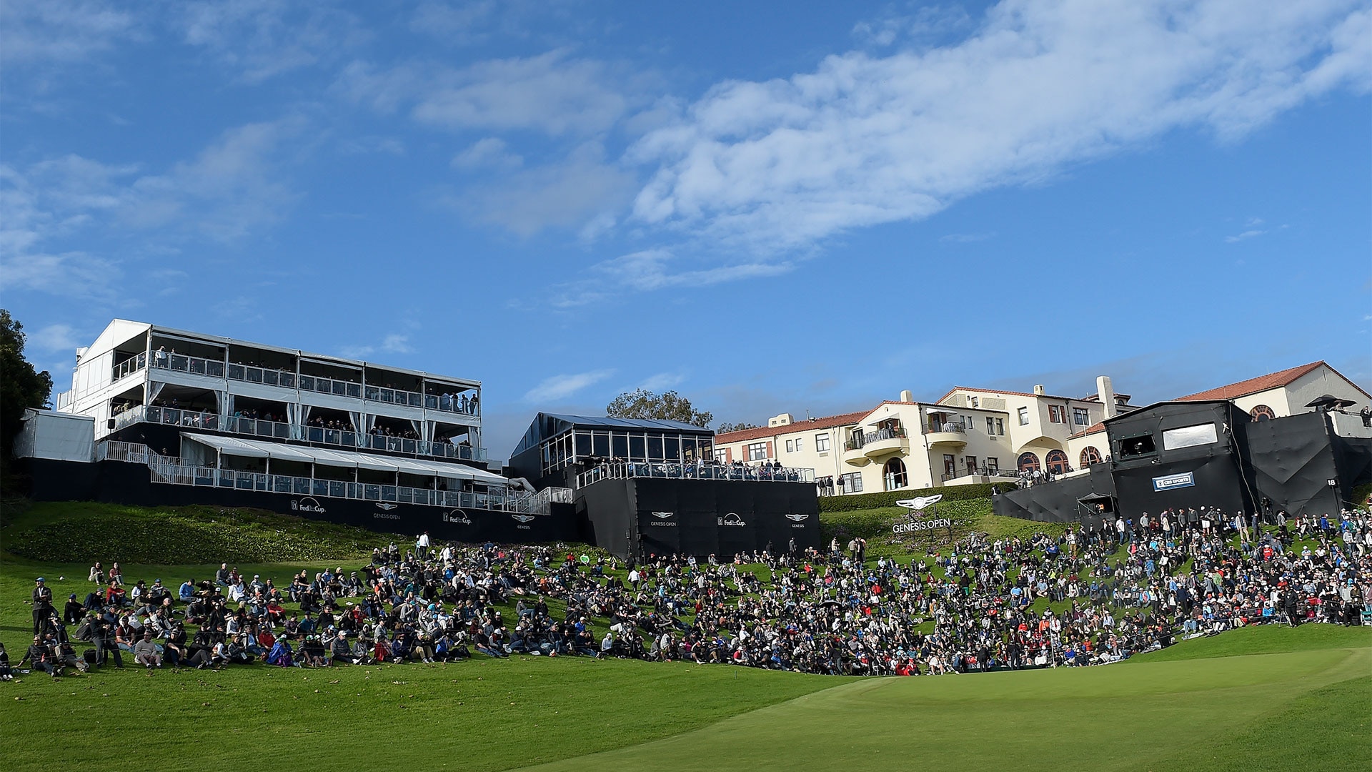 The Riviera Country Club. A view over a tournement.