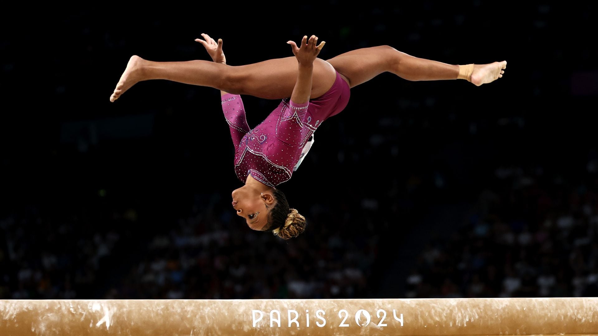 Rebeca Andrade finishes just off the podium in beam finals | NBC Olympics