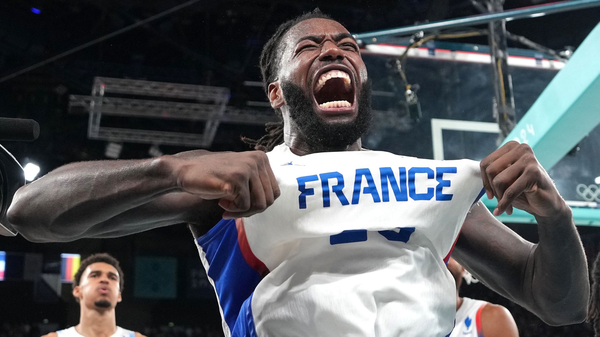 Wemby in tears as Paris crowd erupts following France win | NBC Olympics