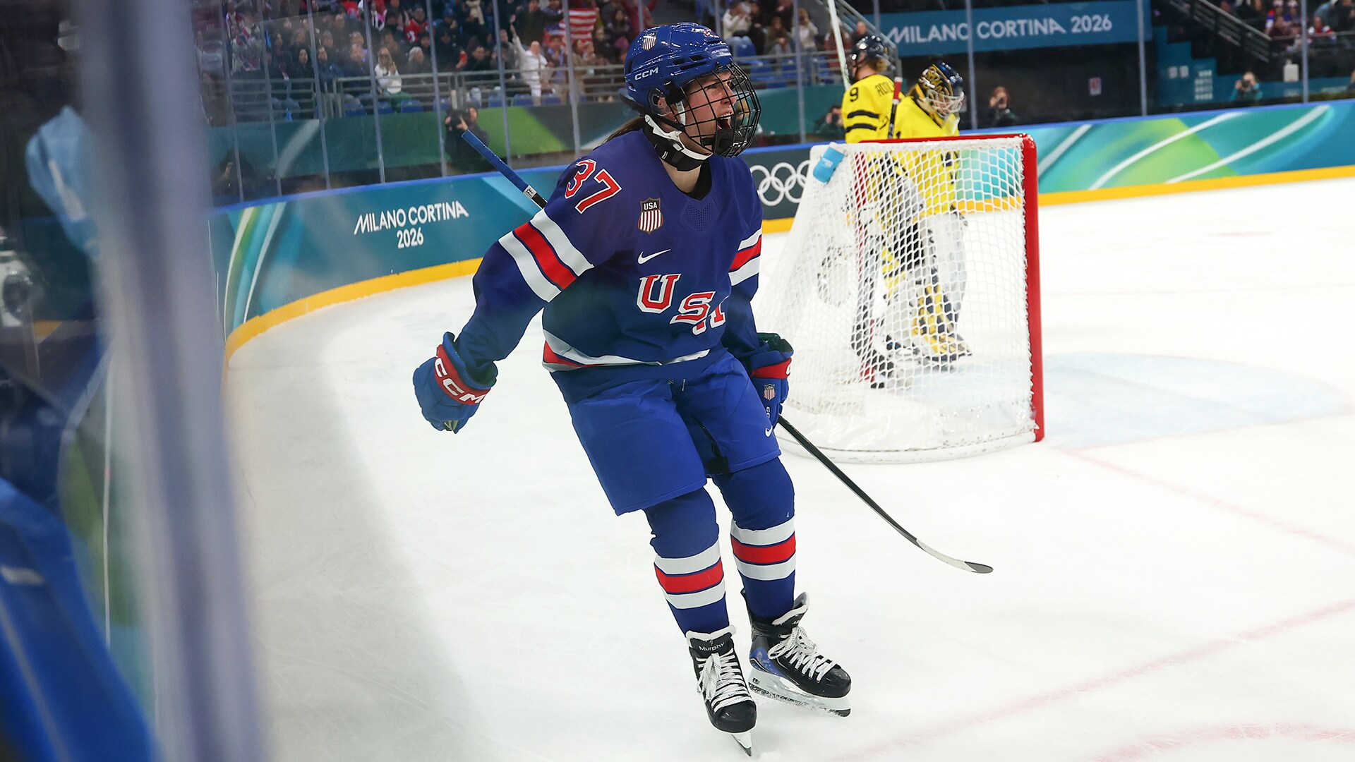Abbey Murphy goes top shelf to ignite team USA scoring spree | NBC Olympics